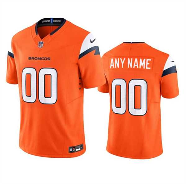 Mens Denver Broncos Active Player Custom Orange 2024 F.U.S.E. Vapor Limited Football Stitched Jersey->customized nfl jersey->Custom Jersey